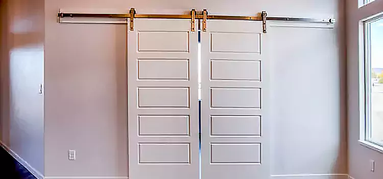 Glass Barn Door with Installation Hardware Kit Eureka