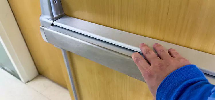 Installing a Push Bar on a Door Eureka